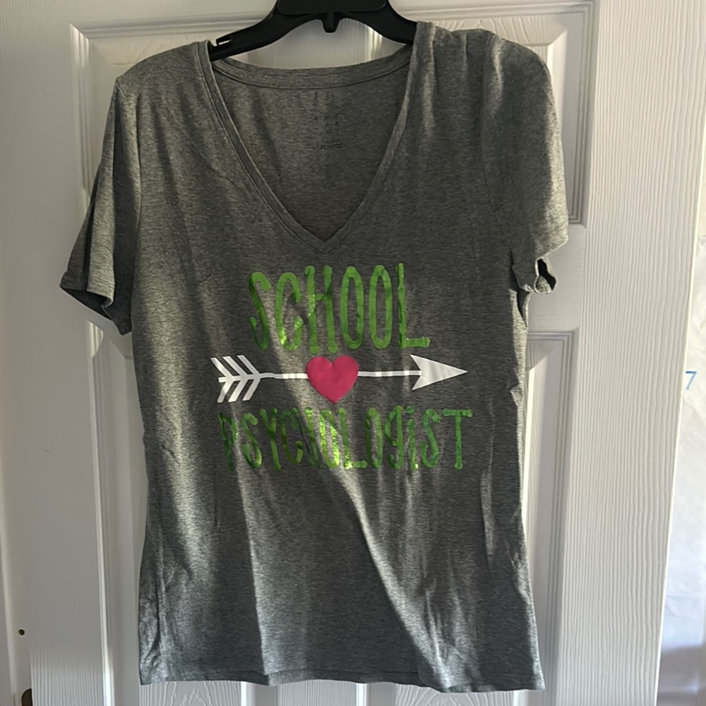 Gray School Psychologist T-Shirt